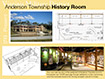 Anderson Township History Room layout and building